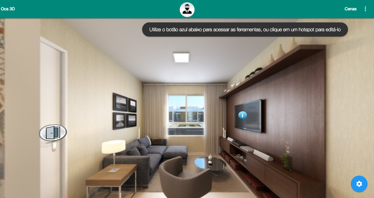 Ferramenta exclusiva de tour virtual online